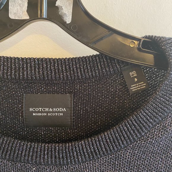 Scotch & Soda Black Metallic Sweater - Picture 3 of 5